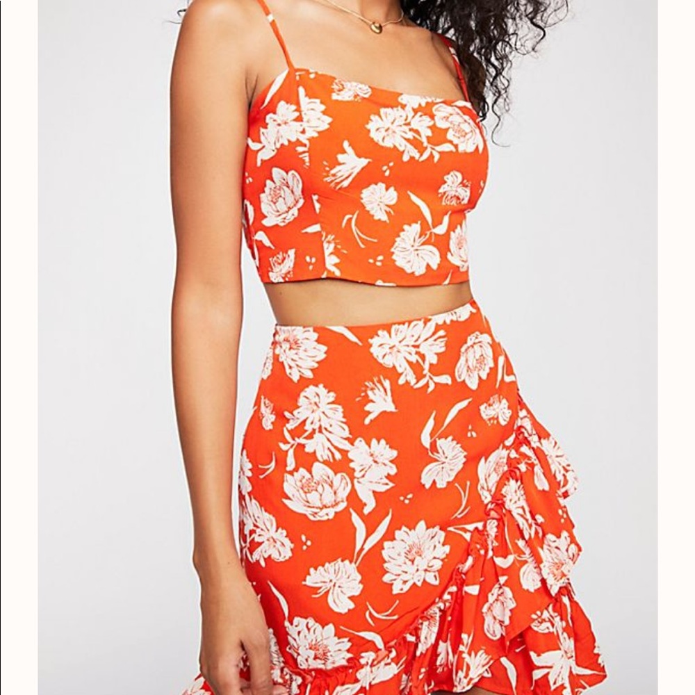 Orange two piece set
